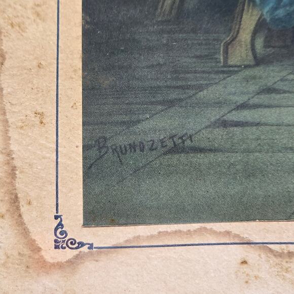 The Last Supper by Brunozetti Print Mounted in Handmade 13" x 11" Wooden Frame - Picture 6 of 13